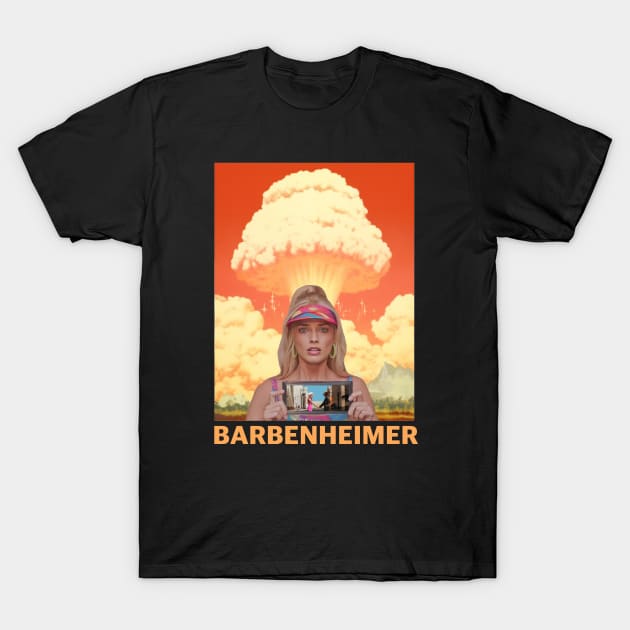 Barbie x Oppenheimer // Barbenheimer T-Shirt by Indranunik